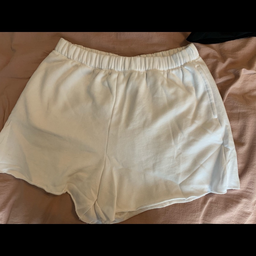 Women’s white aerie sweat shorts